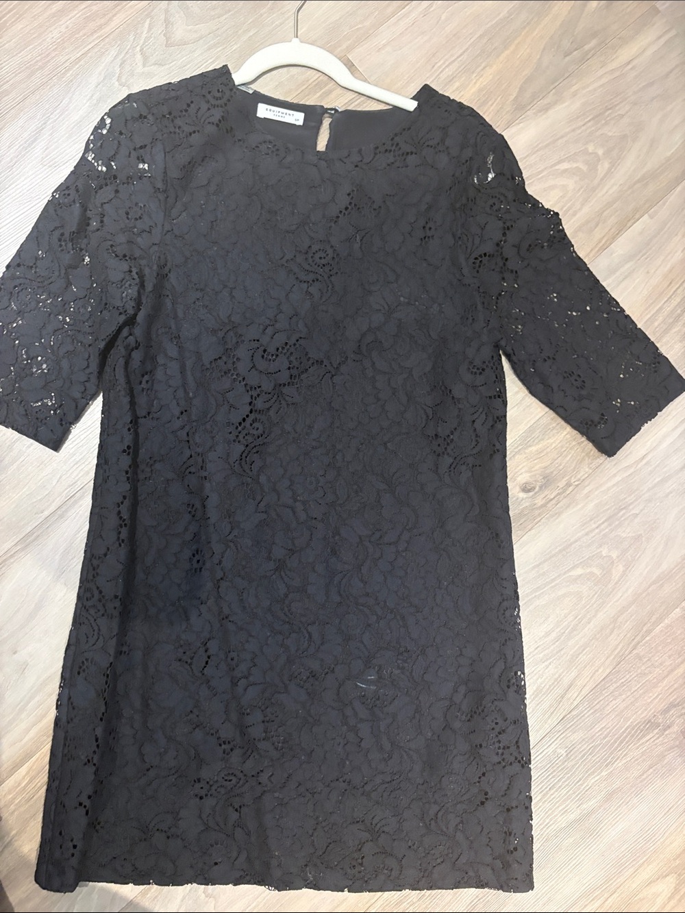 Black Lace Shift Dress